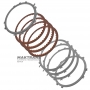 Комплект стальных и фрикционных дисков Low / Reverse Clutch 6T70E 6T75E 6F50 6F55 — общая толщина комплекта 20.65 мм (23.85 мм), 8A8P-7D408-AA, 7T4P-7G486-AA