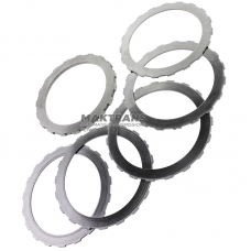 Комплект сталевих дисків FORWARD Clutch FORD 4R44E, 4R55E, 5R44E, 5R55E, A4LD - 5 сталевих дисків (товщина 1.65 мм, вн.Ø 96.40 мм, 19 зубів), 1 опорний диск (товщина 9.0. зубів)