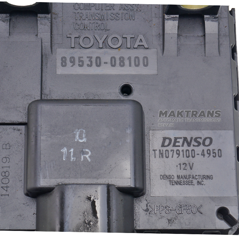 Электронный блок управления TCM U660, U760 — 89530-08100, DENSO TN07100-4950, SIENNA GSL35L, (2GRFE) 3500CC 24-VALVE DOHC EFI (2010-2016)