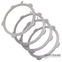 Комплект шлифованных стальных дисков 2-6 Clutch FORD 6F50, 6F55 / GM 6T70, 6T75 — 3 стальных диска (толщина 2.95 мм), 1 опорный диск (толщина 6.25 мм)