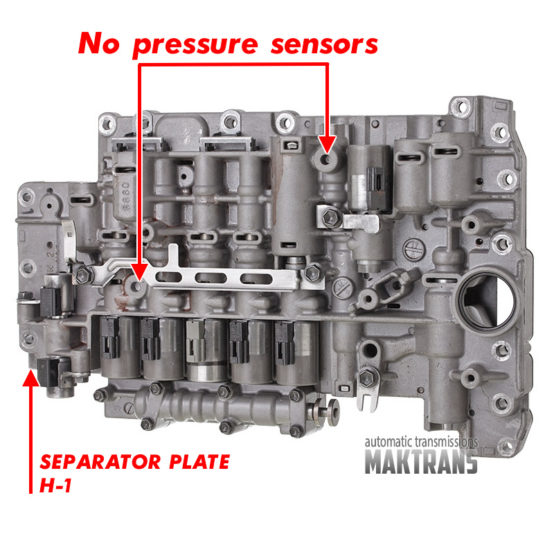 Valve body complete with solenoids (refurbished) Aisin