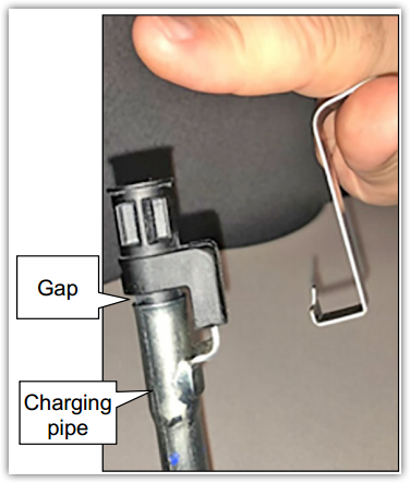 Dipstick for checking the oil level in the CVT JF016E JF017E (RE0F10E)